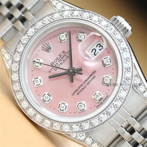 rolex femminile brillantini|Rolex Lady.